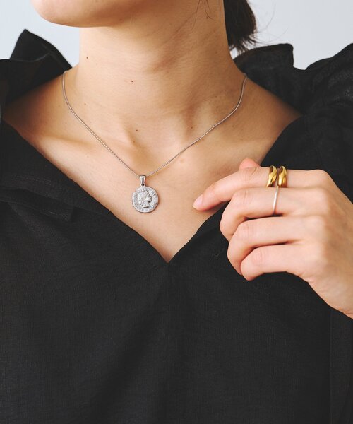 RIVE DROITE（リヴドロワ）の「【R.good(アールドットグッド)】コインショートネックレス（ネックレス・レディース・ゴールド/シルバー・FREE）」の3枚目の写真