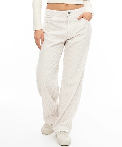 BILLABONG(ビラボン)の「BILLABONG レディース MIDTOWN CORD PANT ロングパンツ 【2024年秋冬モデル】/ビラボンコーデュロイパンツ(その他パンツ・レディース・ホワイト系その他・25inch/26inch)」の2枚目の写真