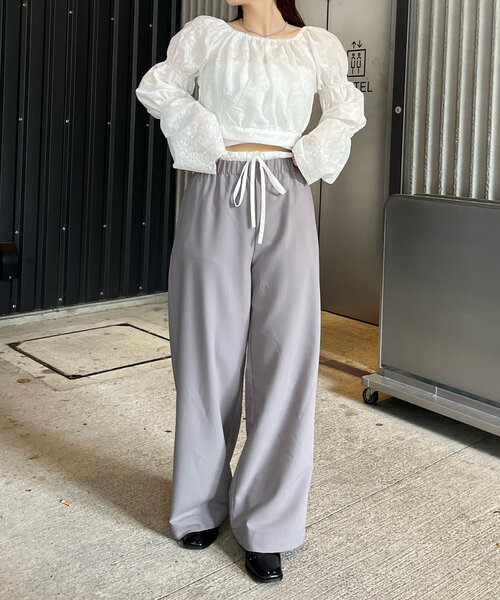 mline（エムライン）の「[mline]ヴィンテージバックリボンブラウス（シャツ/ブラウス・レディース・オフホワイト/ブラック/イエロー・FREE）」の8枚目の写真