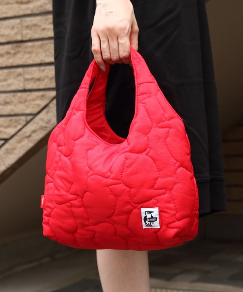 CHUMS(チャムス)の「CHUMS/チャムス ブービー ステッチミニトートバッグ Booby Stitch Mini Tote Bag(ハンドバッグ・レディース・レッド/ブラック/オリーブ・FREE)」の3枚目の写真