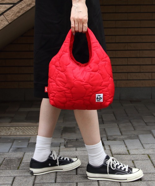 CHUMS(チャムス)の「CHUMS/チャムス ブービー ステッチミニトートバッグ Booby Stitch Mini Tote Bag(ハンドバッグ・レディース・レッド/ブラック/オリーブ・FREE)」の9枚目の写真