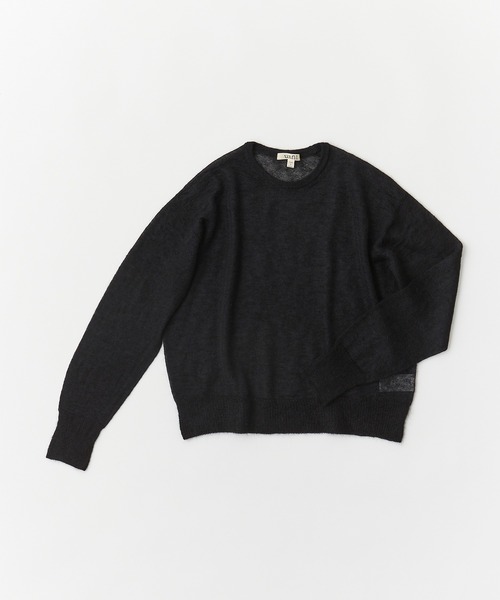 UNFIL(アンフィル)の「unfil アンフィル / extrakid mohair silk crew-neck sweater モヘアシルククルーネックセーター ニット / WFFL-UW101(ニット/セーター・レディース・ライトグリーン/ブラック/オフホワイト/ターコイズブルー・1)」の3枚目の写真