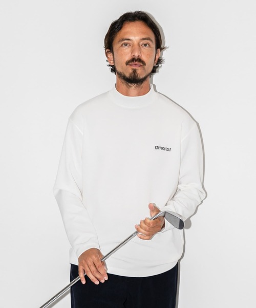 URBAN RESEARCH Sonny Label(アーバンリサーチサニーレーベル)の「OOPS×RYUAMBE モックネックロングスリーブTシャツ(Tシャツ/カットソー・メンズ・ブラック/ネイビー/ホワイト・LARGE/MEDIUM)」の5枚目の写真