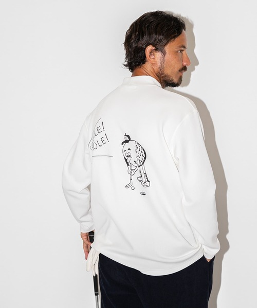 URBAN RESEARCH Sonny Label(アーバンリサーチサニーレーベル)の「OOPS×RYUAMBE モックネックロングスリーブTシャツ(Tシャツ/カットソー・メンズ・ブラック/ネイビー/ホワイト・LARGE/MEDIUM)」の8枚目の写真