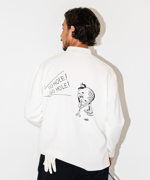 URBAN RESEARCH Sonny Label(アーバンリサーチサニーレーベル)の「OOPS×RYUAMBE モックネックロングスリーブTシャツ(Tシャツ/カットソー・メンズ・ブラック/ネイビー/ホワイト・LARGE/MEDIUM)」の9枚目の写真