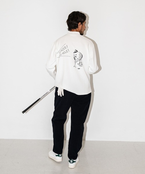 URBAN RESEARCH Sonny Label(アーバンリサーチサニーレーベル)の「OOPS×RYUAMBE モックネックロングスリーブTシャツ(Tシャツ/カットソー・メンズ・ブラック/ネイビー/ホワイト・LARGE/MEDIUM)」の13枚目の写真