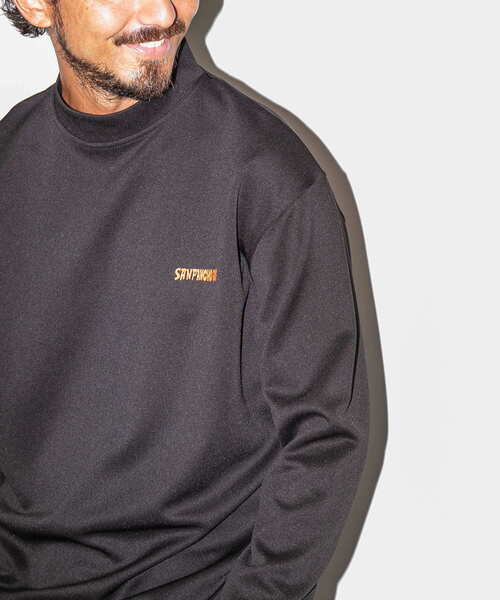 URBAN RESEARCH Sonny Label(アーバンリサーチサニーレーベル)の「OOPS×RYUAMBE モックネックロングスリーブTシャツ(Tシャツ/カットソー・メンズ・ブラック/ネイビー/ホワイト・LARGE/MEDIUM)」の15枚目の写真