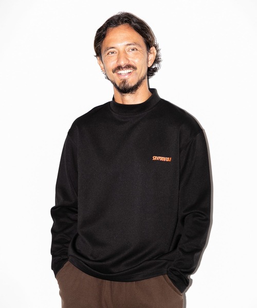 URBAN RESEARCH Sonny Label(アーバンリサーチサニーレーベル)の「OOPS×RYUAMBE モックネックロングスリーブTシャツ(Tシャツ/カットソー・メンズ・ブラック/ネイビー/ホワイト・LARGE/MEDIUM)」の3枚目の写真