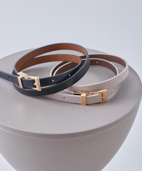 N.（N. Natural Beauty Basic）（エヌエヌナチュラルビューティーベーシック）の「リバーシブルベルト（ベルト・レディース・ベージュ/ブラック・FREE）」の9枚目の写真