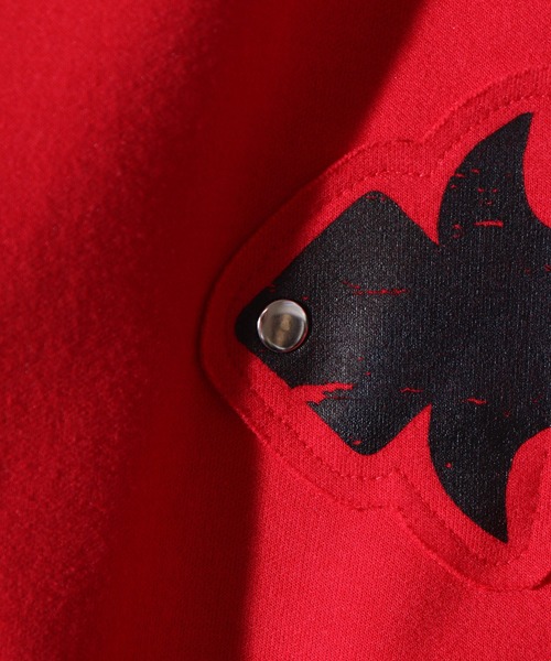 Dark cross pullover hoodie / 闇系クロスアップリケプルオーバーパーカー unisex（パーカー）｜RE730（アールイーセブンサーティー）