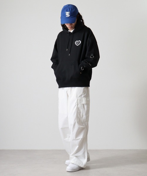 Dark cross pullover hoodie / 闇系クロスアップリケプルオーバーパーカー unisex（パーカー）｜RE730（アールイーセブンサーティー）