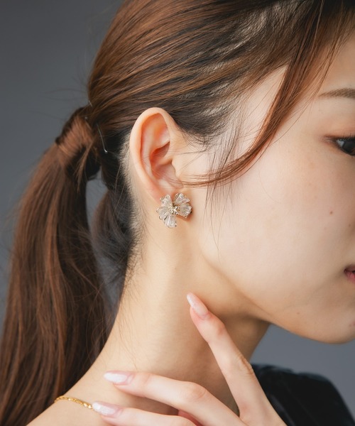 Os accessory(オズアクセサリー)の「【金属アレルギー対応】Os -オズ- ビーズフラワーピアス(ピアス(両耳用)・レディース・ゴールド/シルバー・FREE)」の16枚目の写真