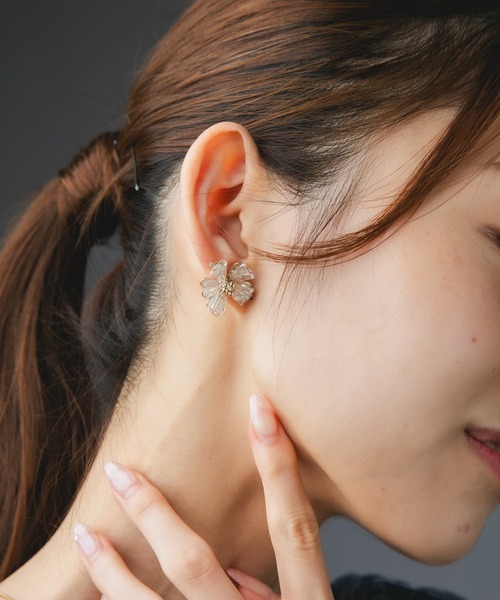 Os accessory(オズアクセサリー)の「【金属アレルギー対応】Os -オズ- ビーズフラワーピアス(ピアス(両耳用)・レディース・ゴールド/シルバー・FREE)」の17枚目の写真