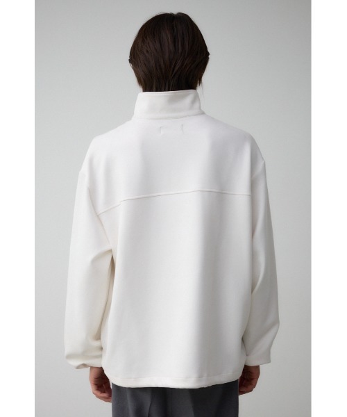 AZUL by moussy(アズールバイマウジー)の「フェウクスウェードハーフジッププルオーバー(スウェット・メンズ・ブラック/グレー/オフホワイト・FREE)」の9枚目の写真