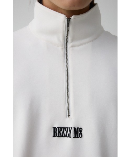 AZUL by moussy(アズールバイマウジー)の「フェウクスウェードハーフジッププルオーバー(スウェット・メンズ・ブラック/グレー/オフホワイト・FREE)」の10枚目の写真