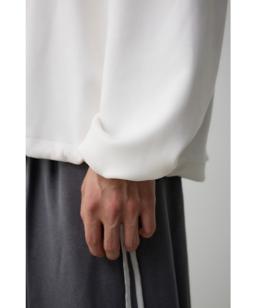 AZUL by moussy(アズールバイマウジー)の「フェウクスウェードハーフジッププルオーバー(スウェット・メンズ・ブラック/グレー/オフホワイト・FREE)」の13枚目の写真