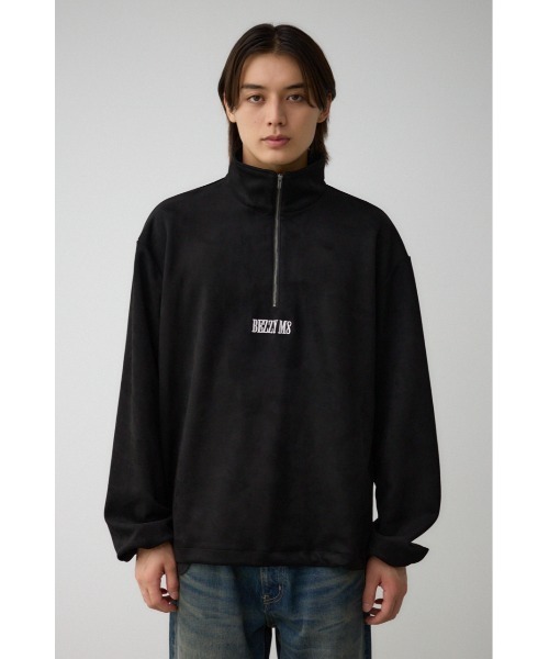 AZUL by moussy(アズールバイマウジー)の「フェウクスウェードハーフジッププルオーバー(スウェット・メンズ・ブラック/グレー/オフホワイト・FREE)」の19枚目の写真