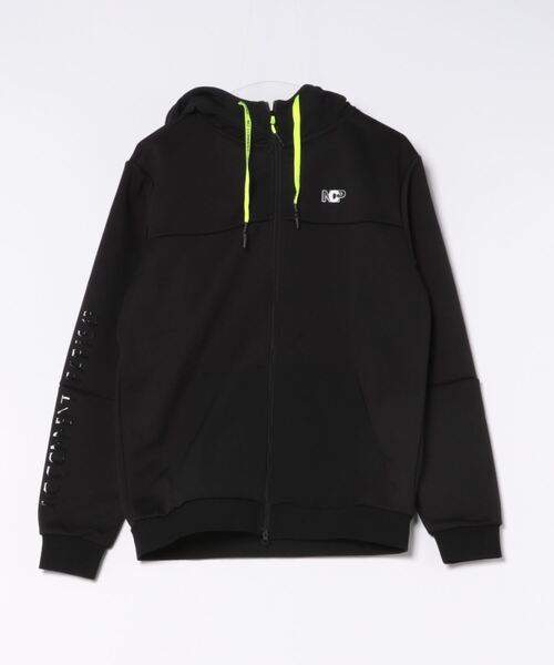 NO COMMENT PARIS(ノーコメントパリ)の「【NCP】ZIPパーカー ジップアップパーカー フーデッドパーカー(パーカー・メンズ・ホワイト/ブラック・2/3)」の2枚目の写真