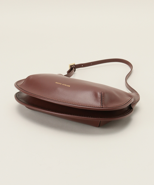MANU ATELIER(マニュ アトリエ)の「【MANU ATELIER/マニュ アトリエ】Half moon BAG(burgundy)(ハンドバッグ・レディース・ボルドー・FREE)」の10枚目の写真