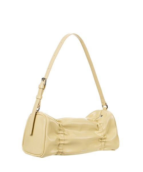 STANDOIL（スタンドオイル）の「STAND OIL（スタンドオイル）PLEATS BAG（ショルダーバッグ・レディース・ライトイエロー系/ブラック・00）」の2枚目の写真