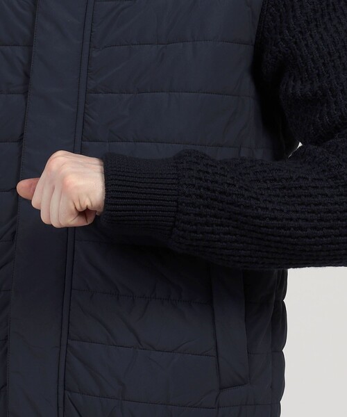HERNO ライトナイロンストレッチ ニットコンビ ブルゾン