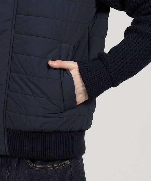 HERNO ライトナイロンストレッチ ニットコンビ ブルゾン