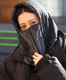 GERRY(ジェリー)の【GERRY/ジェリー】2WAY ボア×タフタ切り替えフード付き ネックウォーマー(ネックウォーマー/スヌード)