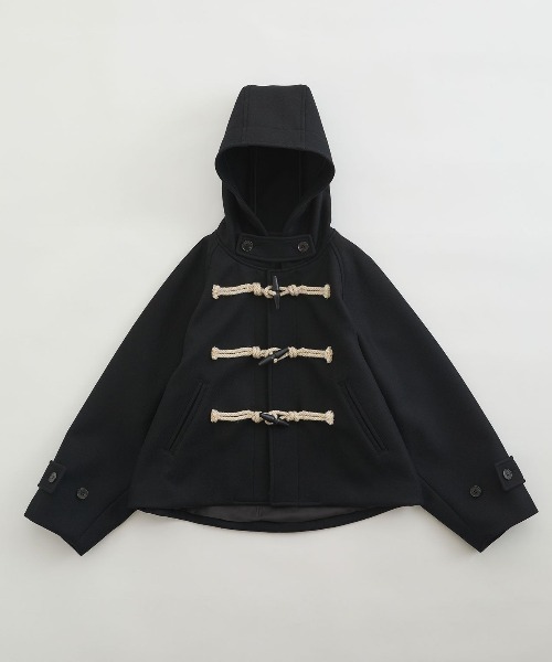 THE SHINZONE(ザ シンゾーン)の「THE SHINZONE SHORT DUFFLE COAT 24AMSCO06(ダッフルコート・レディース・ブラック/ブラウン・FREE)」の2枚目の写真