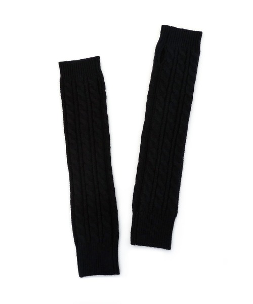 ケーブル編みニットアームウォーマー（アームカバー）｜colleca la