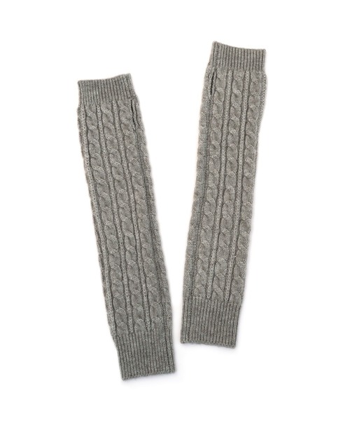 ACEANDREA EMBOSS JQ アームカバー　ニットアップ ケーブル編みニットアームウォーマー（アームカバー）｜colleca la