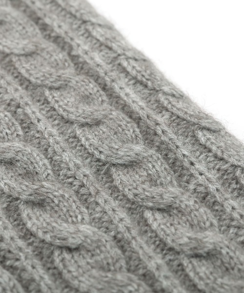 ケーブル編みニットアームウォーマー（アームカバー）｜colleca la