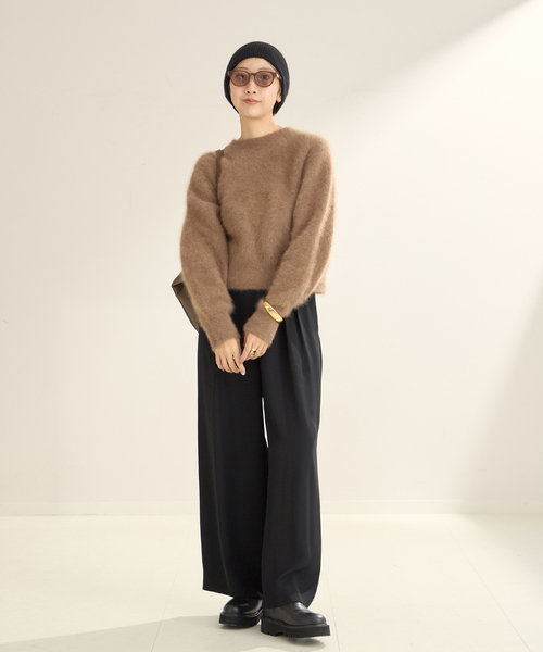 plage（プラージュ）の「《追加》washable Flare パンツ（その他パンツ・レディース・ブラック/ホワイト/ベージュ系その他・34/36/38）」の7枚目の写真