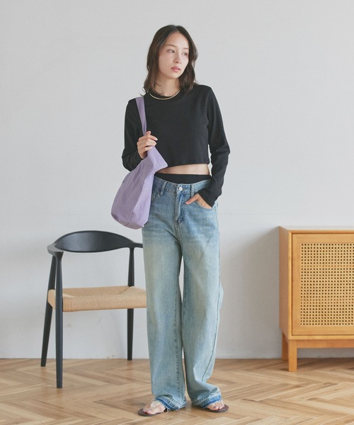 ad thie（アドティエ）の「ロゴデザイン カラートートバッグ（トートバッグ・レディース・ブラック/アイボリー系2/ピンク/レッド/ブラウン/アイボリー系1/パープル・FREE）」の18枚目の写真