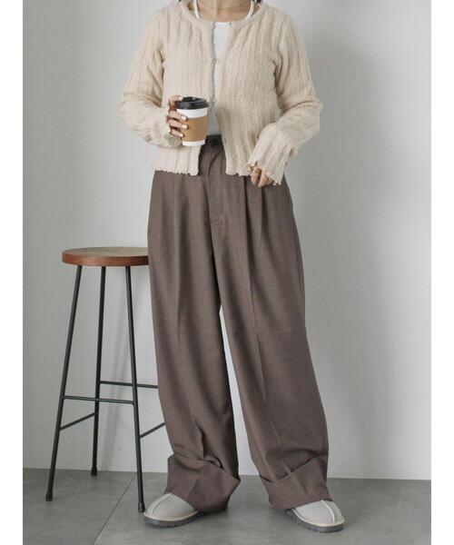 アルベロベロ（ガウチョパンツ） ehka sopo（エヘカソポ）の「ロールアップワイドスラックス（その他