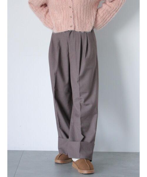 ehka sopo（エヘカソポ）の「ロールアップワイドスラックス（その他パンツ・レディース・グレー/モカ/ブラック・F）」の11枚目の写真