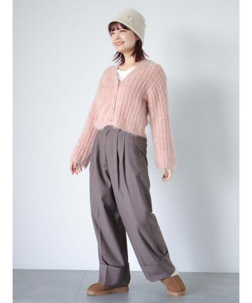 ehka sopo（エヘカソポ）の「ロールアップワイドスラックス（その他パンツ・レディース・グレー/モカ/ブラック・F）」の14枚目の写真