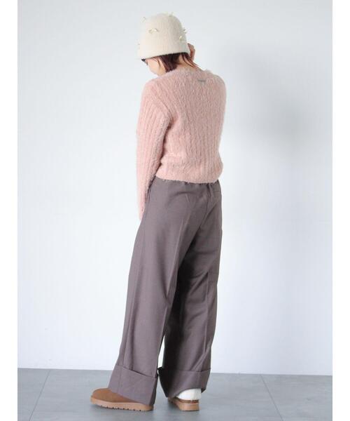 ehka sopo（エヘカソポ）の「ロールアップワイドスラックス（その他パンツ・レディース・グレー/モカ/ブラック・F）」の15枚目の写真