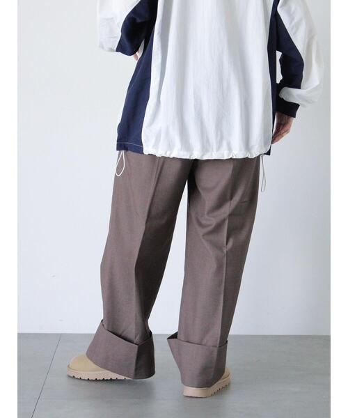 ehka sopo（エヘカソポ）の「ロールアップワイドスラックス（その他パンツ・レディース・グレー/モカ/ブラック・F）」の19枚目の写真