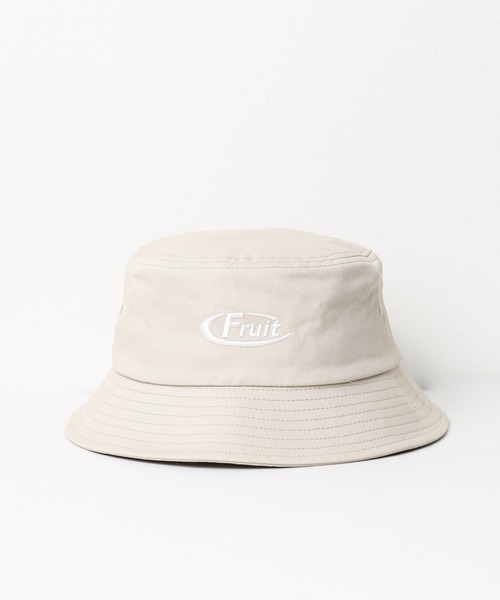 FRUIT OF THE LOOM(フルーツオブザルーム)の「【FRUIT OF THE LOOM】EMBROIDERY BUCKET HAT(ハット・レディース・ブラック/ベージュ・FREE)」の2枚目の写真