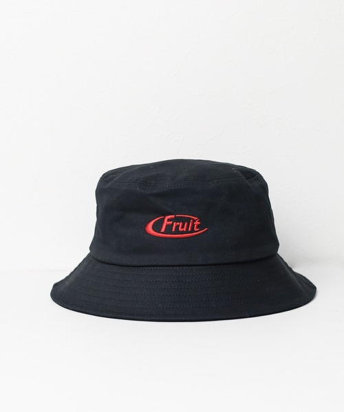 FRUIT OF THE LOOM(フルーツオブザルーム)の「【FRUIT OF THE LOOM】EMBROIDERY BUCKET HAT(ハット・レディース・ブラック/ベージュ・FREE)」の1枚目の写真