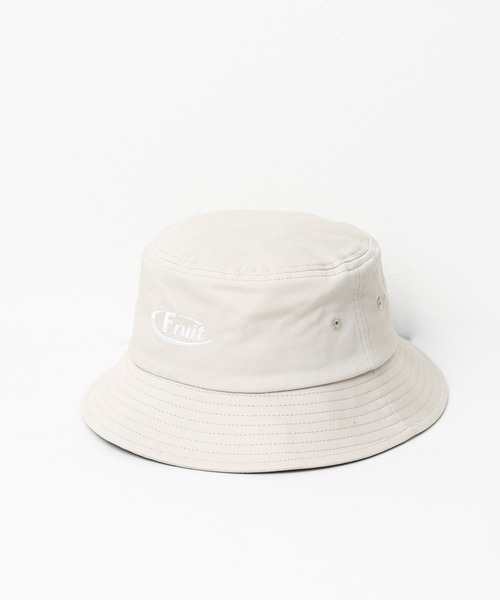 FRUIT OF THE LOOM(フルーツオブザルーム)の「【FRUIT OF THE LOOM】EMBROIDERY BUCKET HAT(ハット・レディース・ブラック/ベージュ・FREE)」の3枚目の写真