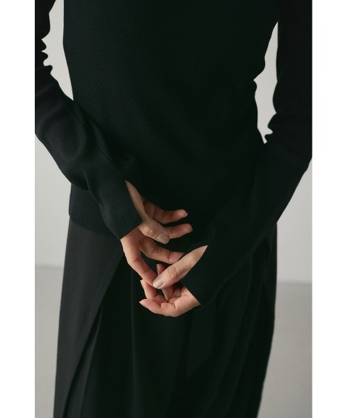 大人気完売　Meshニットスリットトップス ニット セーター メッシュニットトップス レディース : ZOZOTOWN
