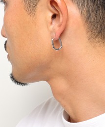 楕円 フープピアス
