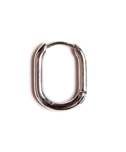 ANCHOR(アンカー)の「楕円 フープピアス(ピアス(片耳用)・メンズ・シルバー・FREE)」の3枚目の写真