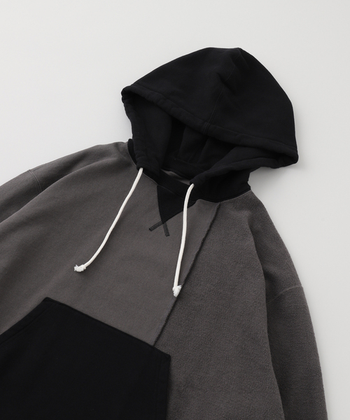 JOINT WORKS(ジョイントワークス)の「Name./ネーム ASYMMETRIC SWITCHING HOODIE(パーカー・メンズ・チャコールグレー・2)」の3枚目の写真