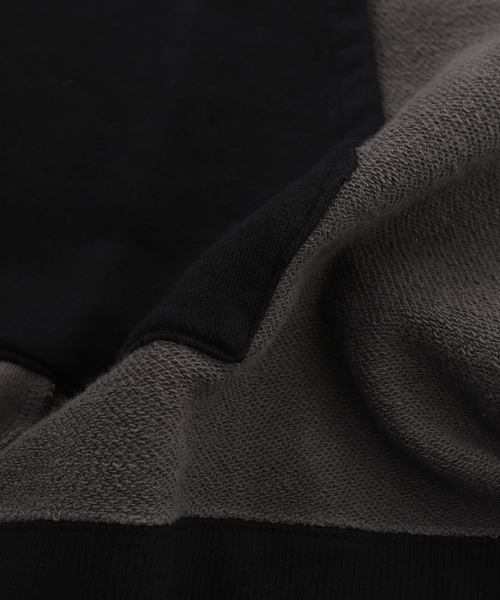 JOINT WORKS(ジョイントワークス)の「Name./ネーム ASYMMETRIC SWITCHING HOODIE(パーカー・メンズ・チャコールグレー・2)」の6枚目の写真
