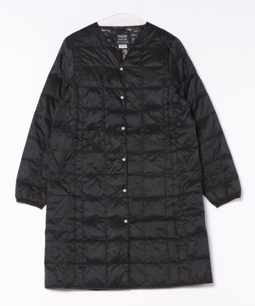 TAION（タイオン）の「【別注】【TAION/タイオン】ダウンジャケット付バルカラーコート（トレンチコート・レディース・ブラック/ベージュ・フリー）」の5枚目の写真
