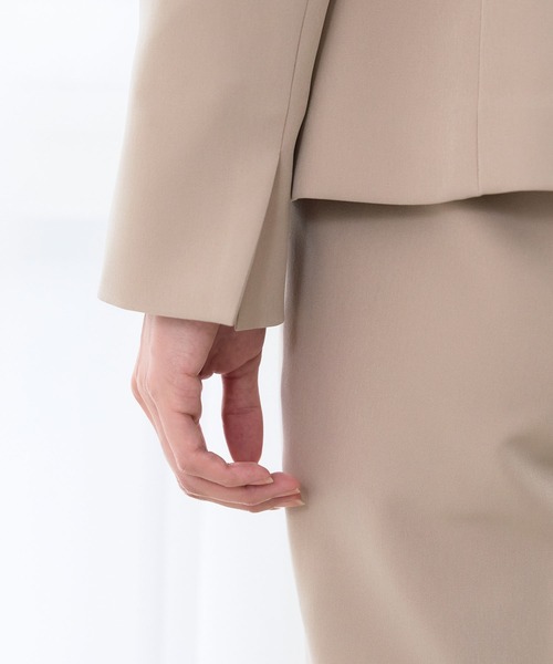 【セール】《洗える・ストレッチ・シワになりにくい》正解 ノーカラージャケット【CF/クロスファンクション】（ノーカラージャケット）｜CF（クロスファンクション）