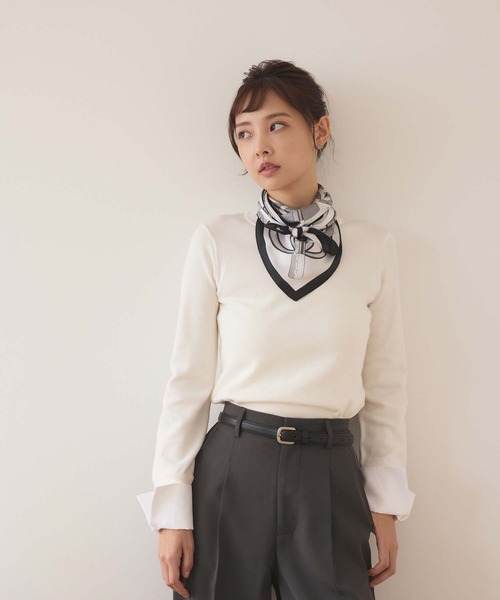 Edit Sheen（エディットシーン）の「ブライドルプリントスカーフ（ストール/ショール・レディース・グレー/レッド/オレンジ/グリーン・FREE）」の16枚目の写真