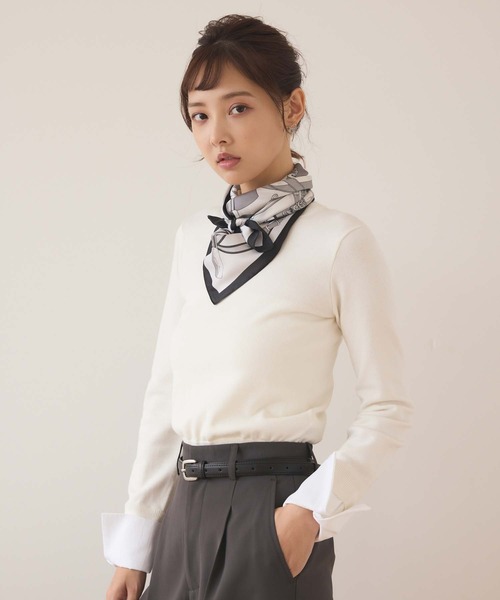 Edit Sheen（エディットシーン）の「ブライドルプリントスカーフ（ストール/ショール・レディース・グレー/レッド/オレンジ/グリーン・FREE）」の15枚目の写真